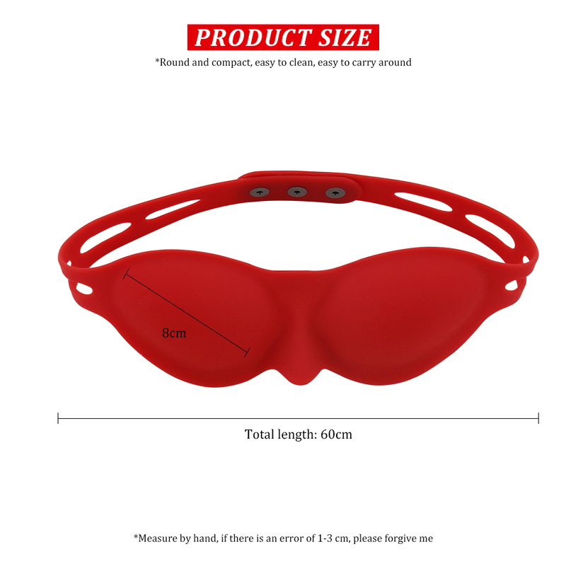 Silicone Blindfold Soft Eye Patch Masquerade Role Play Erotic Eye Mask Flirt Slave Restraints Sex Toys for Couples BDSM Bondage 220622