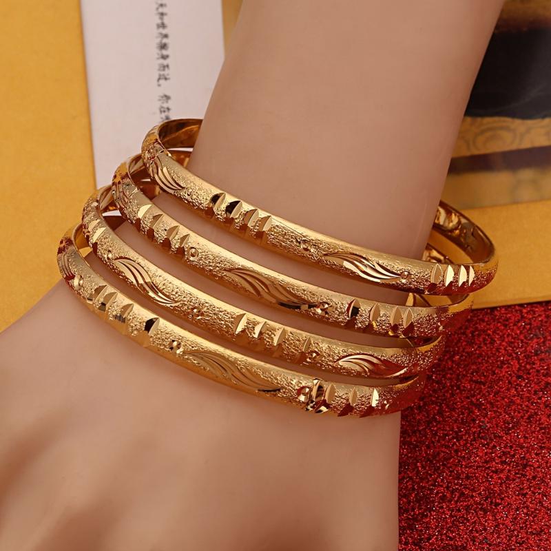Bangle 4pcs Punk Style Dubai Gold Jewelry Color Bangles For Ethiopian & Bracelets JewelryBangle
Bangle 4pcs Punk Style Dubai Gold Jewelry Color Bangles For Ethiopian & Bracelets JewelryBangle