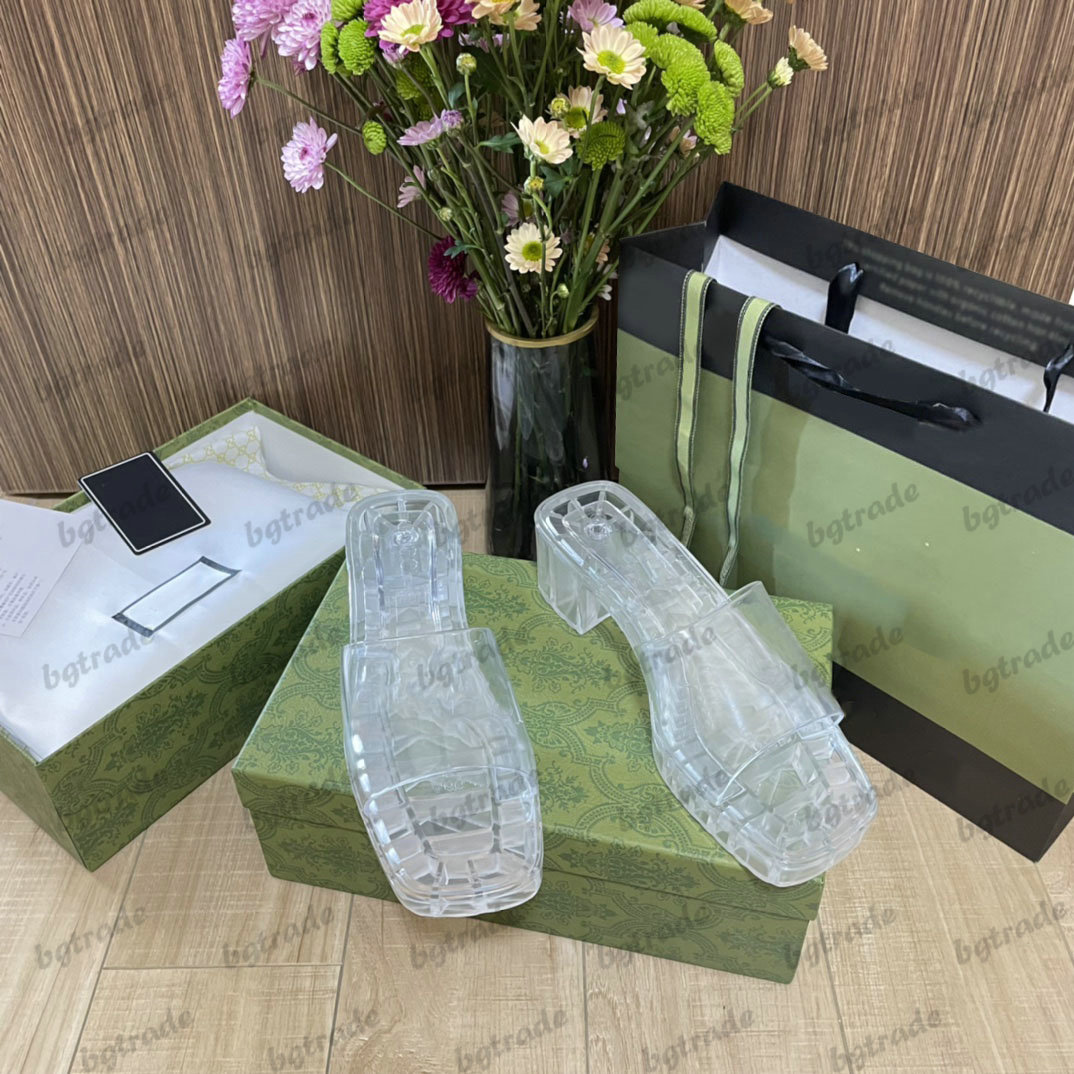 2022ss Transparent Rubber Womens Designer Jelly Slipper Square-toe Open Toe Embossed Logo Heel Height Platform Slide Sandal Summer Beach Shoe for Women
2022ss Transparent Rubber Womens Designer Jelly Slipper Square-toe Open Toe Embossed Logo Heel Height Platform Slide Sandal Summer Beach Shoe for Women