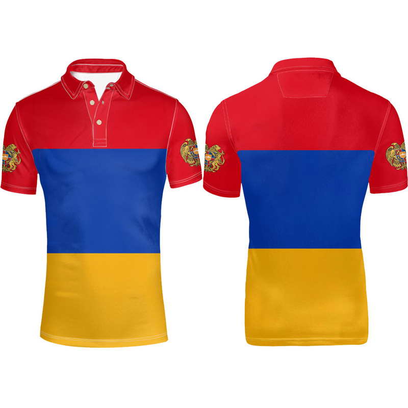 ARMENIA youth custom made name number po red black green tees arm country Polo shirt armenian nation flag am clothes 220608