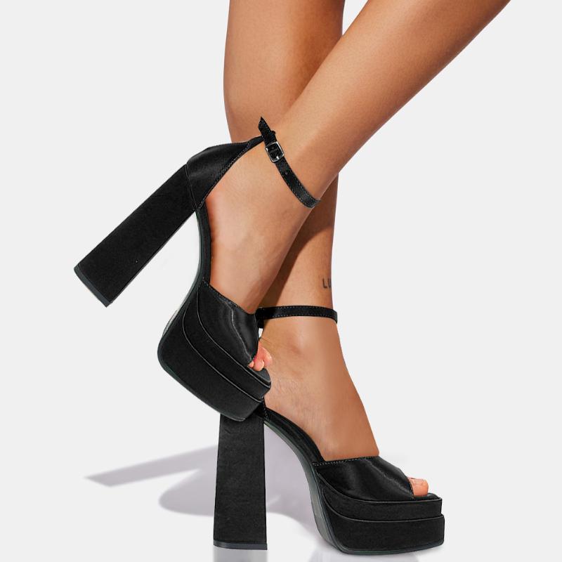 Sandals 2022 Fashion Spring Autumn Solid Silk Chunky Platform High Thick Heels Comfort Sexy Women Party Dress Peep Toe Shoes, Black
Sandals 2022 Fashion Spring Autumn Solid Silk Chunky Platform High Thick Heels Comfort Sexy Women Party Dress Peep Toe Shoes, Black