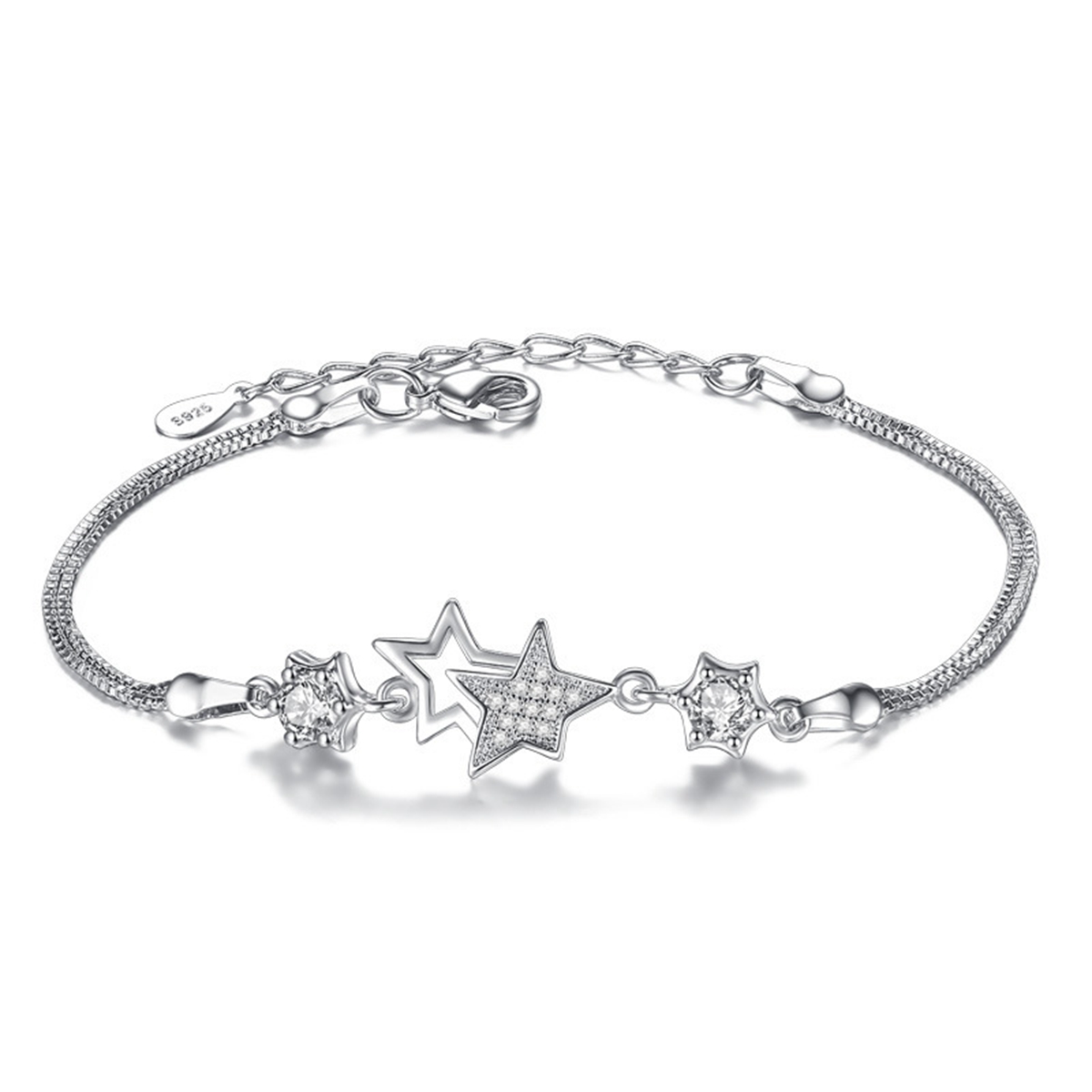 Womens Infinity Link Bracelet Adjustable Design Cubic Zirconia CZ Rhinestone Anklet Large Bangle for her Valentines Mother Day Gift
Womens Infinity Link Bracelet Adjustable Design Cubic Zirconia CZ Rhinestone Anklet Large Bangle for her Valentines Mother Day Gift