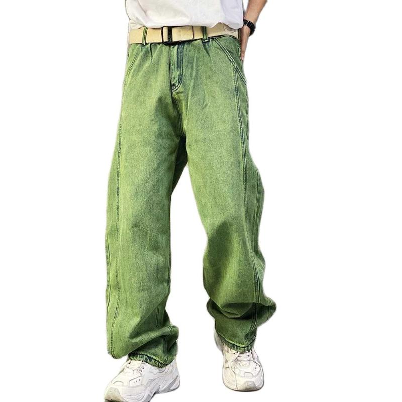 Men' Jeans Fashion Grass Green Men And Women Casual Denim Pants Straigth Loose Baggy Trousers Streetwear Male ClothingMen
Men' Jeans Fashion Grass Green Men And Women Casual Denim Pants Straigth Loose Baggy Trousers Streetwear Male ClothingMen