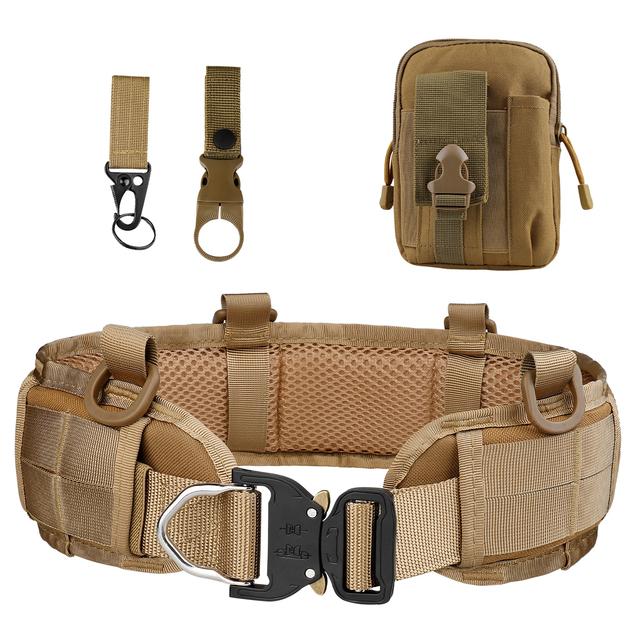 Belts Unisex Military Tactical Adjustable Belt Outdoor Work Molle Battle Army Combat CS Hunting Paintball Padded Waist BeltsBelts, Black
Belts Unisex Military Tactical Adjustable Belt Outdoor Work Molle Battle Army Combat CS Hunting Paintball Padded Waist BeltsBelts, Black