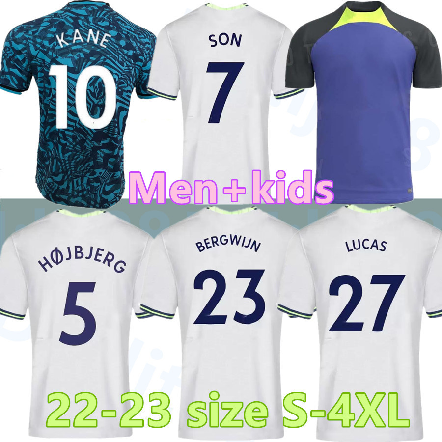 22 23 KANE SON KULUSEVSKI PERISIC Soccer Jerseys TOTTEN home HOJBJERG colorful 2022 2023 LUCAS DELE Football kit shirt BRYAN purple tops Men kids SPURS size 3XL 4XL, 22-23 away kit+socks
22 23 KANE SON KULUSEVSKI PERISIC Soccer Jerseys TOTTEN home HOJBJERG colorful 2022 2023 LUCAS DELE Football kit shirt BRYAN purple tops Men kids SPURS size 3XL 4XL, 22-23 away kit+socks