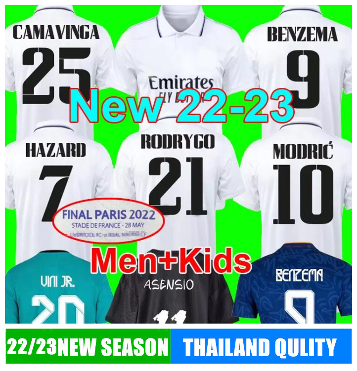 Finals 2023 BENZEMA RODRYGO RUDIGER championship jerseys football shirt VINI JR ALABA HAZARD ASENSIO MODRIC MARCELO VALVERDE ISCO KROOS camiseta kids kit campeon, Kids 23 home
Finals 2023 BENZEMA RODRYGO RUDIGER championship jerseys football shirt VINI JR ALABA HAZARD ASENSIO MODRIC MARCELO VALVERDE ISCO KROOS camiseta kids kit campeon, Kids 23 home