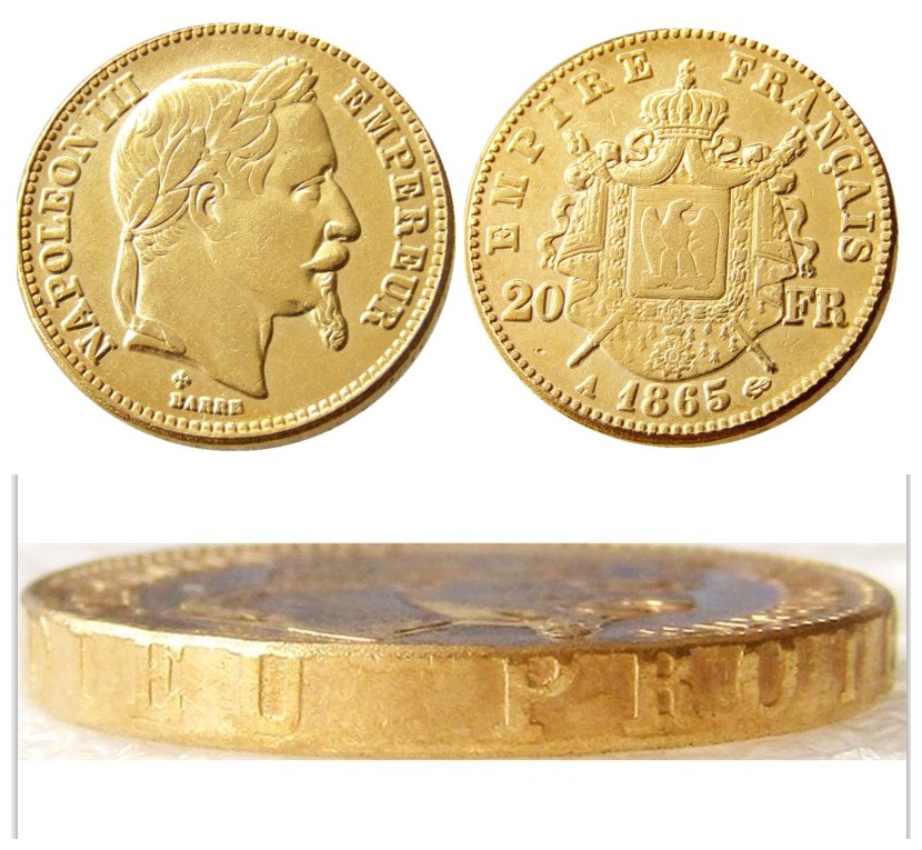 France 20 France 1865A/B Gold Plated Copy Decorative Coin metal dies manufacturing factory Price
France 20 France 1865A/B Gold Plated Copy Decorative Coin metal dies manufacturing factory Price