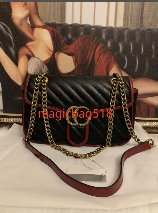 Top Quality Messenger Bags Women Leather Marmont Handbags Purse Chain Shoulder Bags Crossbody Bag Wallet Tote 5 Color, Brown
Top Quality Messenger Bags Women Leather Marmont Handbags Purse Chain Shoulder Bags Crossbody Bag Wallet Tote 5 Color, Brown