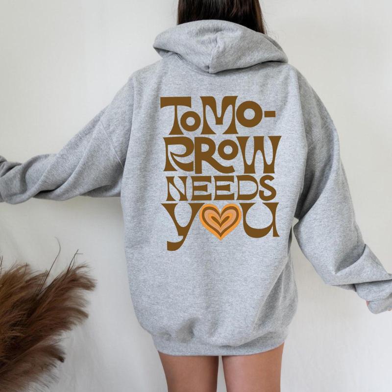 Women' Hoodies & Sweatshirts Tomorrow Needs You Hoodie Aesthetic Clothing Tumblr Graphic Cotton Autumn Spring Quote Party Street Style Pull, Black
Women' Hoodies & Sweatshirts Tomorrow Needs You Hoodie Aesthetic Clothing Tumblr Graphic Cotton Autumn Spring Quote Party Street Style Pull, Black