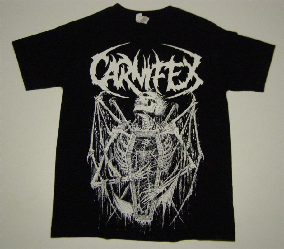 Men's T-Shirts Carnifex 2014 NA Summer Tour Riddick T-Shirt Black Size S California Deathcore, 0300429-red
Men's T-Shirts Carnifex 2014 NA Summer Tour Riddick T-Shirt Black Size S California Deathcore, 0300429-red
