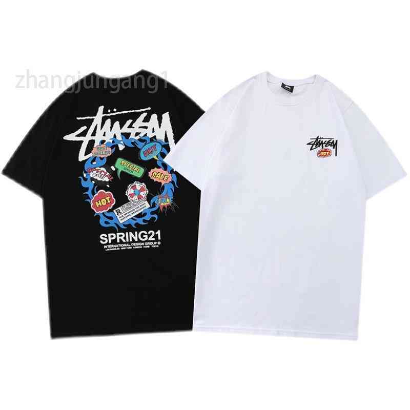 2022 Designer Summer New Stusy Cht Embroidered Short Sve T-shirt Men's And Women's Loose Fashion Brand Printed Couple's Top, 00
2022 Designer Summer New Stusy Cht Embroidered Short Sve T-shirt Men's And Women's Loose Fashion Brand Printed Couple's Top, 00