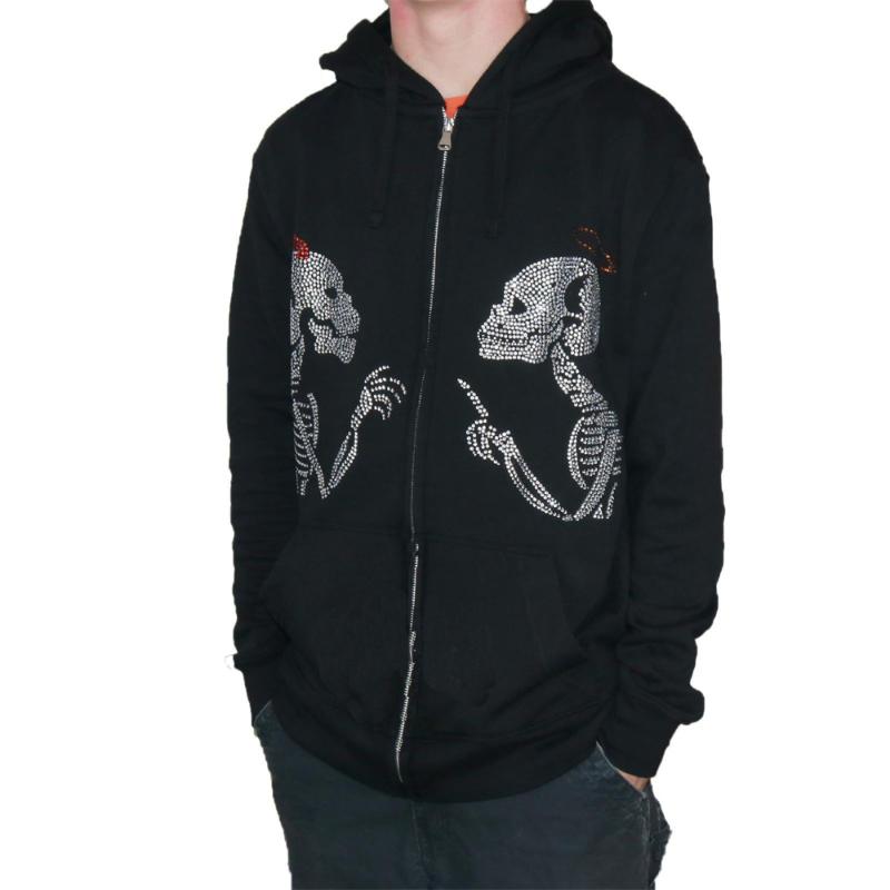 Men's Jackets Fashion Brand Men Halloween Hooded Autumn Winter Loose Skull Rhinestone Printed Long Sleeve Zip-up Coat JacketsMen's, Black
Men's Jackets Fashion Brand Men Halloween Hooded Autumn Winter Loose Skull Rhinestone Printed Long Sleeve Zip-up Coat JacketsMen's, Black