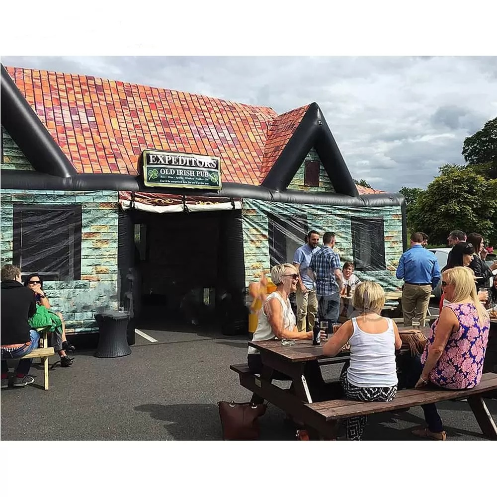 8x5x5m vintage Inflatable Irish Pub Tent with complete printing Large Bar blow up wine house for outdoor party or event
8x5x5m vintage Inflatable Irish Pub Tent with complete printing Large Bar blow up wine house for outdoor party or event