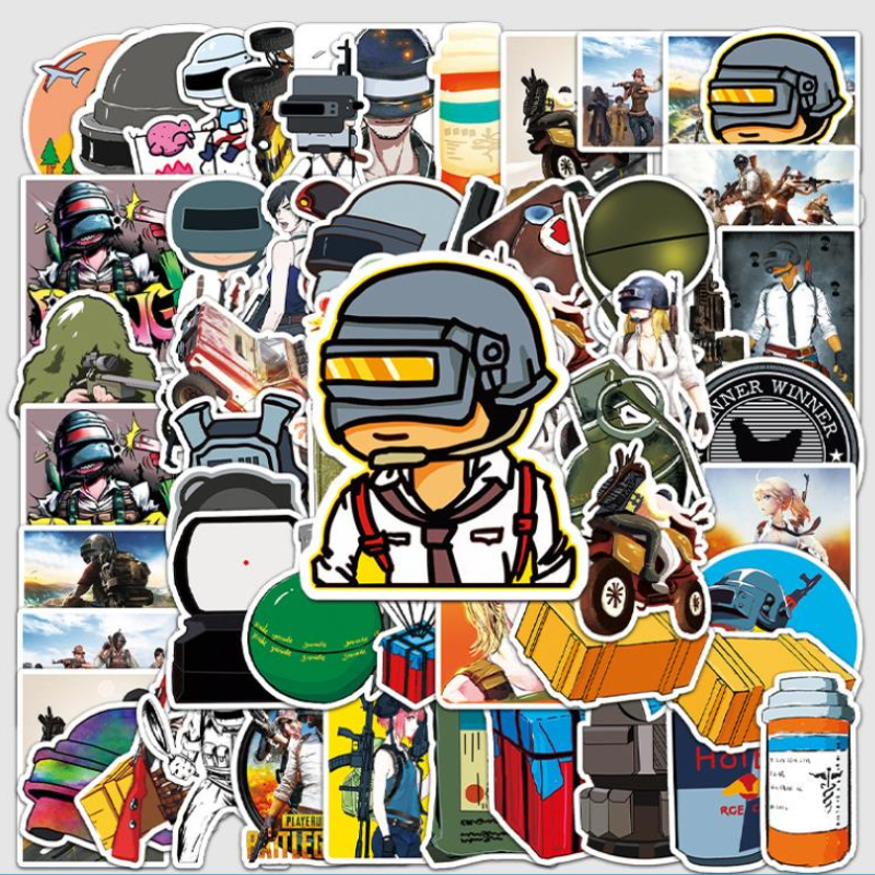 100Pcs/Lot Game PUBG Sticker PLAYERUNKNOWN'S BATTLEGROUNDS Stickers for Snowboard Laptop Luggage Car Fridge DIY Styling Home Decor, Multi colors
100Pcs/Lot Game PUBG Sticker PLAYERUNKNOWN'S BATTLEGROUNDS Stickers for Snowboard Laptop Luggage Car Fridge DIY Styling Home Decor, Multi colors
