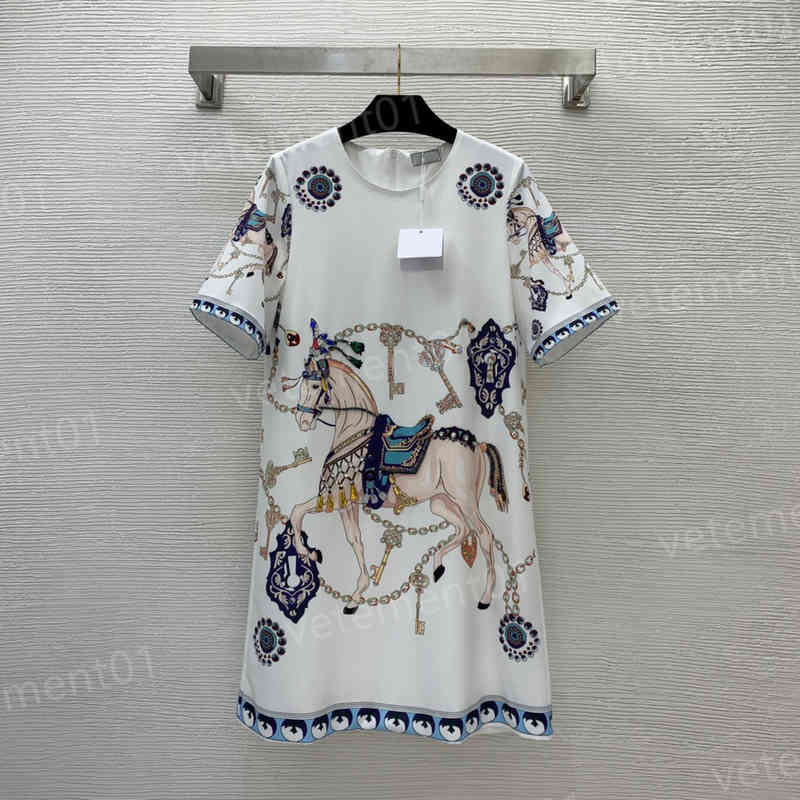 Luxury Women Dresses H..es Classic Horse Chain Key Pattern Print Waist Slimming Short Sleeve Dress Fashion Brand Designer Dresses For Women Clothing 0912, 17
Luxury Women Dresses H..es Classic Horse Chain Key Pattern Print Waist Slimming Short Sleeve Dress Fashion Brand Designer Dresses For Women Clothing 0912, 17