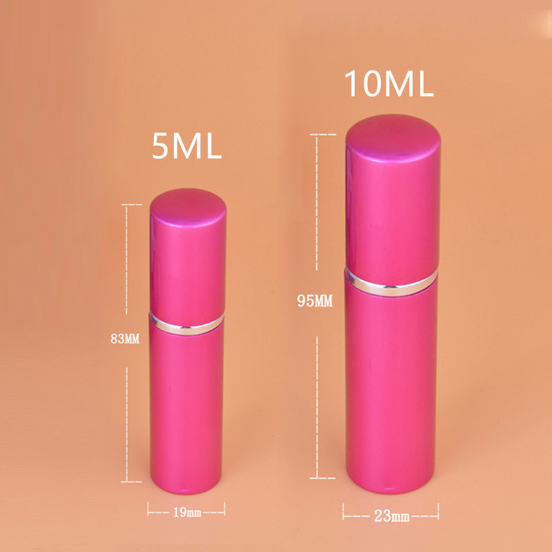 50pcs/Lot 10ml Pump Wholesale 10cc Perfume Bottle Refillable Atomizer Spray Empty Plain Parfums Aluminum Glass Scent Bottle 220711