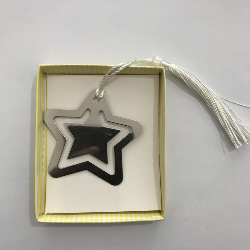 Hollowed Star Bookmark With White Tassel For Baby Shower Christening Wedding Favor Home Party Favor Gift Box, Silver
Hollowed Star Bookmark With White Tassel For Baby Shower Christening Wedding Favor Home Party Favor Gift Box, Silver