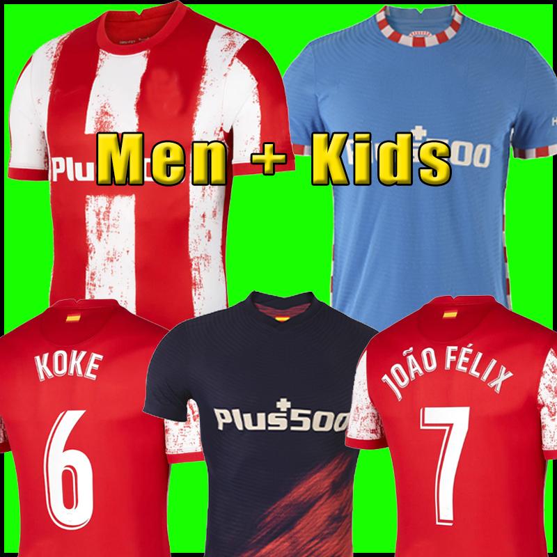 Atletico soccer jersey JOAO FELIX 2021 2022 M.LLORENTE 21 22 KOKE SAUL SUAREZ Correa Carrasco LEMAR football shirt uniforms men kids kit sets, 21/22 men home
Atletico soccer jersey JOAO FELIX 2021 2022 M.LLORENTE 21 22 KOKE SAUL SUAREZ Correa Carrasco LEMAR football shirt uniforms men kids kit sets, 21/22 men home