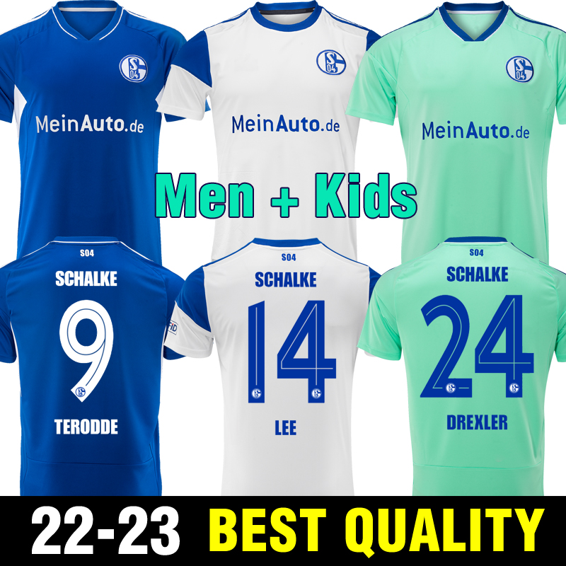 22 23 Schalke 04 Men kids Soccer Jerseys OUWEJAN PALSSON LODE LATZA TERODDE ZALAZAR BULTER LEE FLICK PIERINGER DREXLER THIAW MATRICIANI Home Away Football Shirt
22 23 Schalke 04 Men kids Soccer Jerseys OUWEJAN PALSSON LODE LATZA TERODDE ZALAZAR BULTER LEE FLICK PIERINGER DREXLER THIAW MATRICIANI Home Away Football Shirt