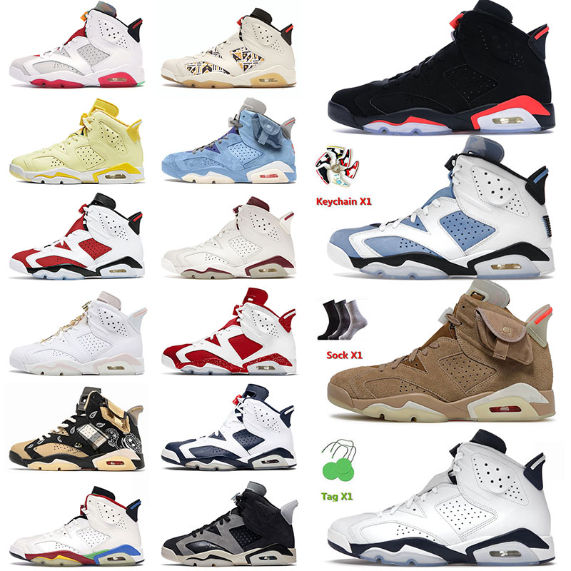 OG Jumpman 6 6s VI Black Infrared Mens Basketball Shoes Unc British Khaki Midnight Navy Tech Chrome Carmine Jorda Jorden Sneakers Trainers Size 13, D3 quai 54 40-47
OG Jumpman 6 6s VI Black Infrared Mens Basketball Shoes Unc British Khaki Midnight Navy Tech Chrome Carmine Jorda Jorden Sneakers Trainers Size 13, D3 quai 54 40-47
