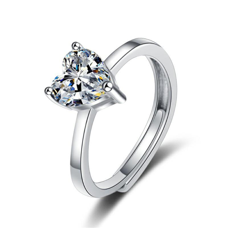 Cluster Rings Heart Shape Ring For Women All-match Jewelry 925 Silver Plated Diamond Adjustable Opening Couple Anniversary GiftCluster
Cluster Rings Heart Shape Ring For Women All-match Jewelry 925 Silver Plated Diamond Adjustable Opening Couple Anniversary GiftCluster