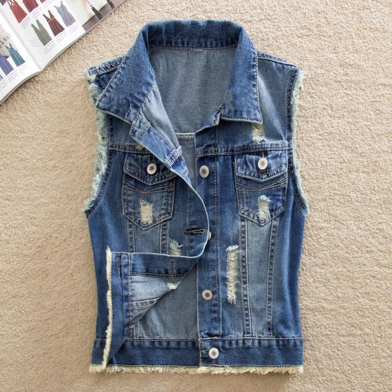 Women' Vests Spring Autumn All-match Vest Arrivval Sleeveless Korea Jacket Women Short Denim Prevalent Outwear Slim MJ00171 Luci22, 03 dusty blue
Women' Vests Spring Autumn All-match Vest Arrivval Sleeveless Korea Jacket Women Short Denim Prevalent Outwear Slim MJ00171 Luci22, 03 dusty blue
