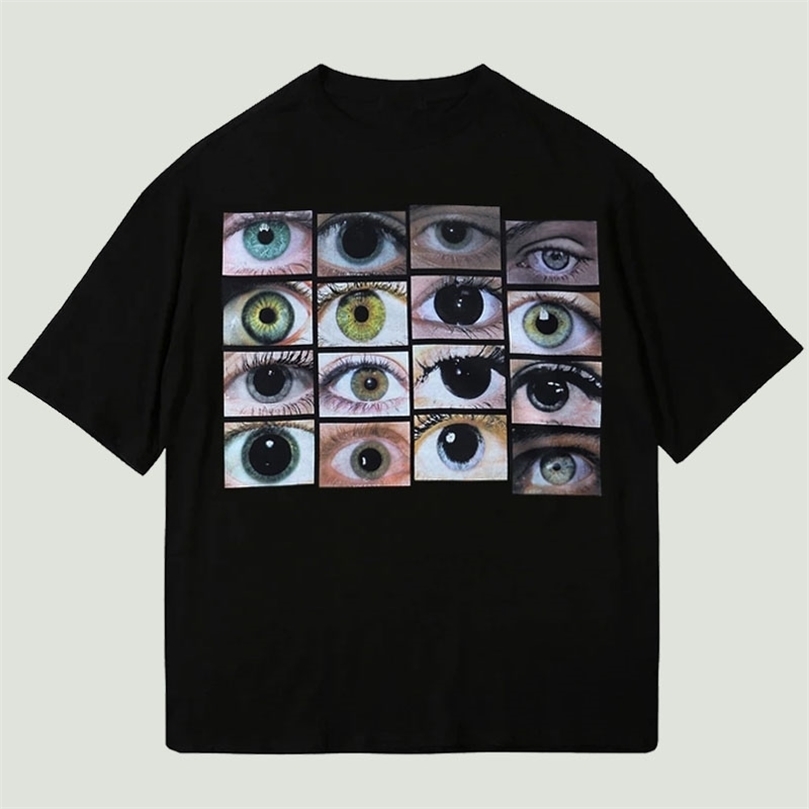 Hip Hop Streetwear Eyes Printed T Shirts Men Harajuku Casual Cotton Loose O-Neck Tees Unisex Summer Short Sleeve Tops Black 220407
Hip Hop Streetwear Eyes Printed T Shirts Men Harajuku Casual Cotton Loose O-Neck Tees Unisex Summer Short Sleeve Tops Black 220407