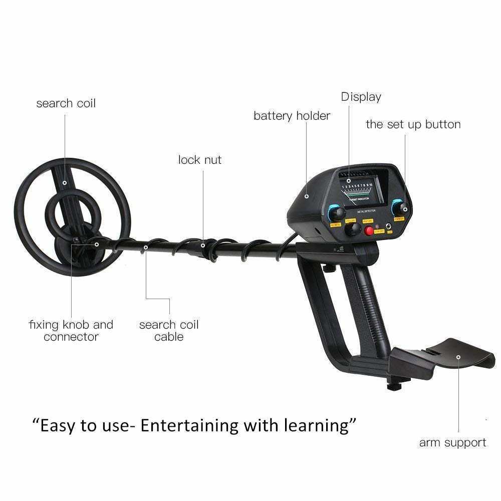 MD-4080 Underground Metal Detector High Sensitivity Gold Detector MD4080 with Waterproof Coil All Metal & Disc Mode Pinpoint