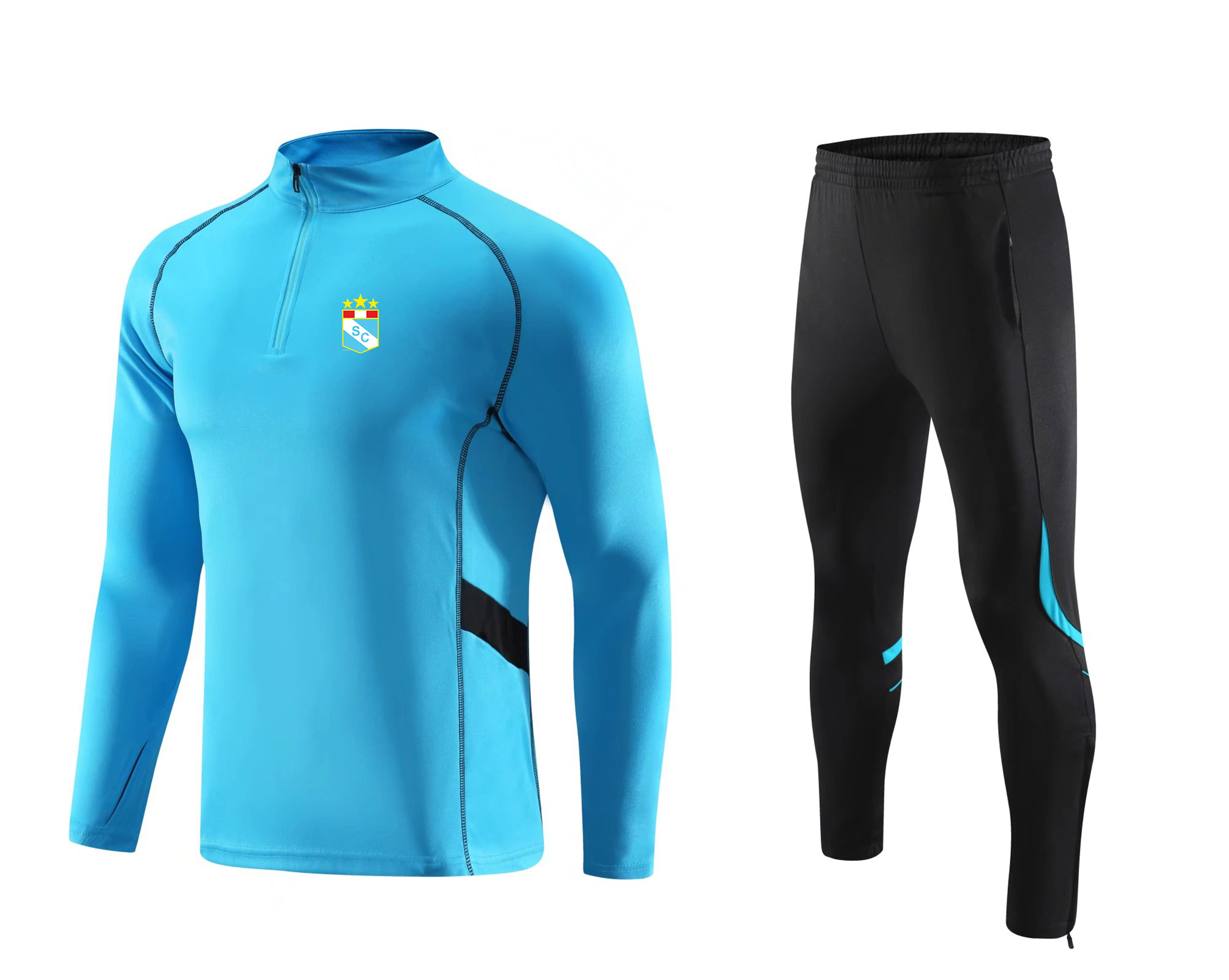 Sporting Cristal Tracksuits Kids adult soccer training suit summer breathable lightweight fabric half-zipper football sweatshirt, No 6
Sporting Cristal Tracksuits Kids adult soccer training suit summer breathable lightweight fabric half-zipper football sweatshirt, No 6