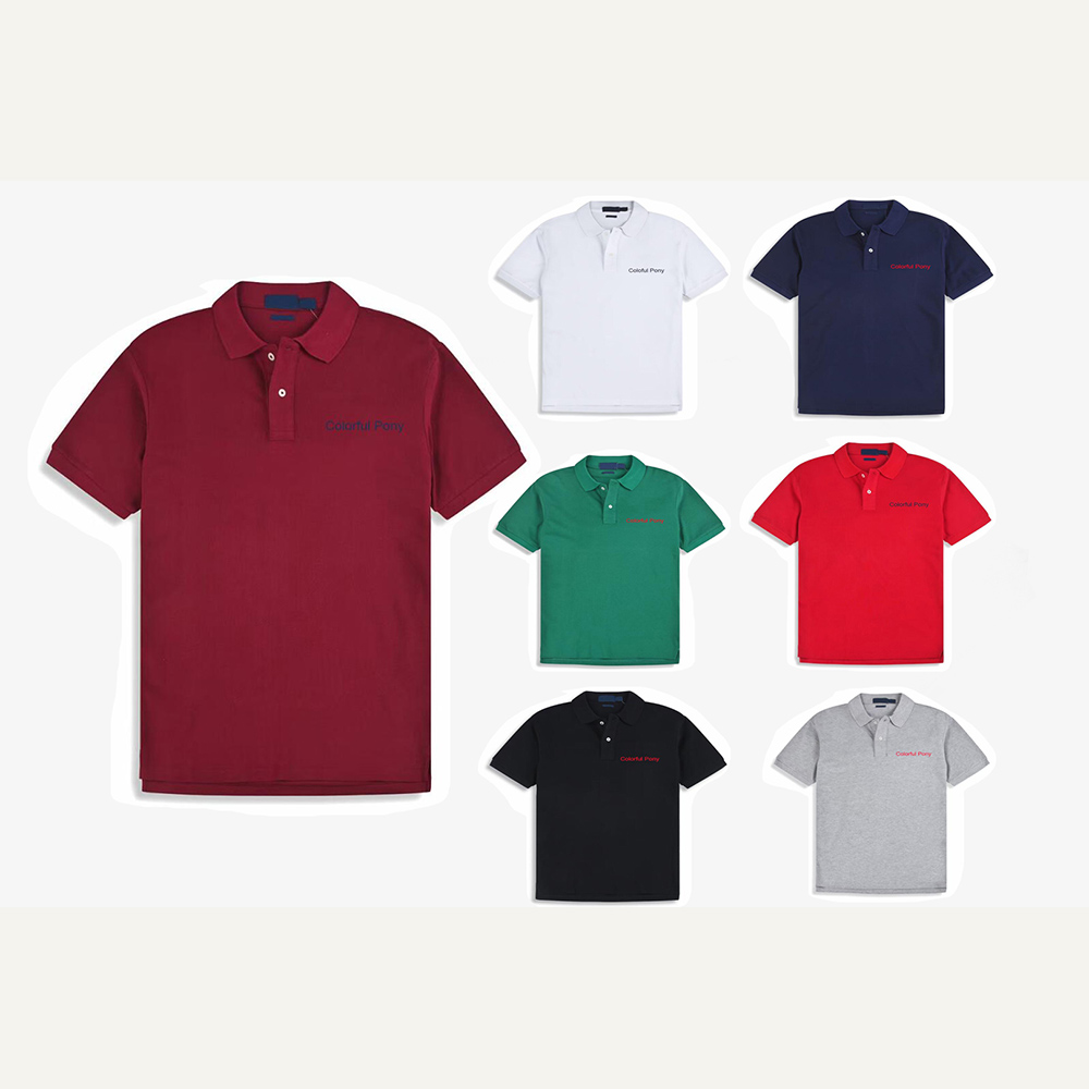 High Quality Designer Polo Shirt Mens Polos Colorful Pony Embroidery T-Shirt Summer Classic Men Tops Short Sleeve Clothing S, Shipping fee
High Quality Designer Polo Shirt Mens Polos Colorful Pony Embroidery T-Shirt Summer Classic Men Tops Short Sleeve Clothing S, Shipping fee