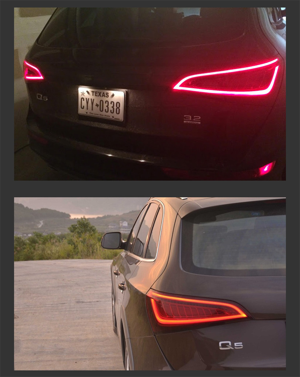 Car Styling Tail Lights For Q5 Q5L 20 08-20 18 Q7 Type Rear Lamp LED DRL Running Signal Brake Reversing Parking Light