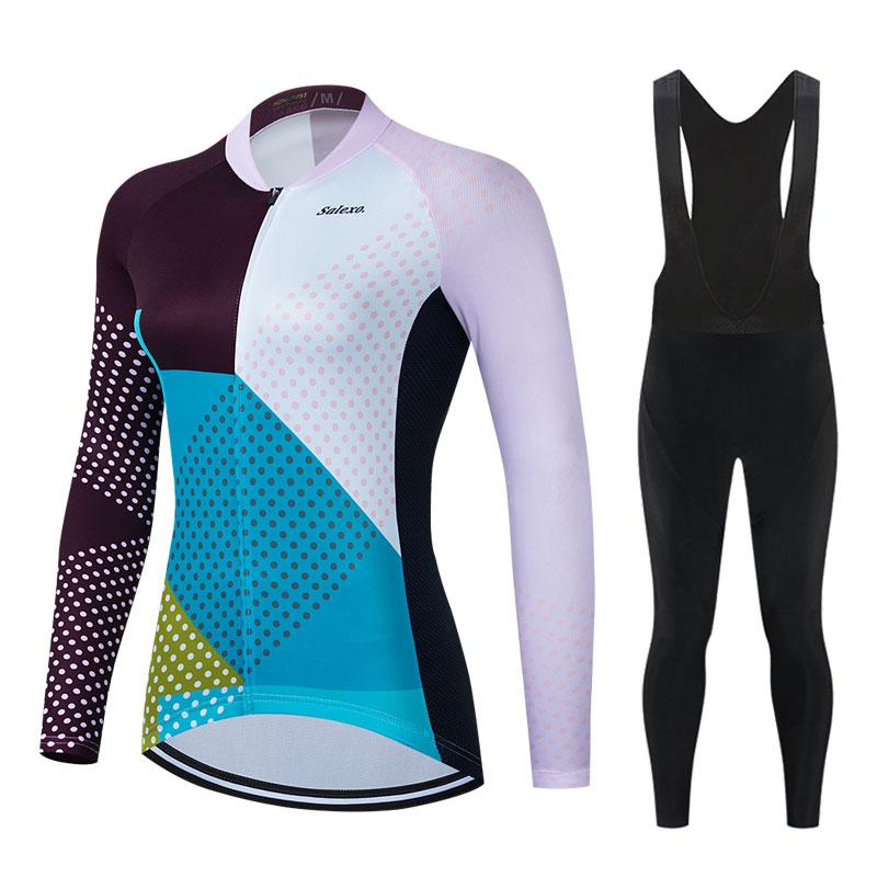 Racing Sets Spring/Autumn Women Long Sleeve Jersey Suit Mountian Bicycle Clothes Wear Ropa Ciclismo Bike Cycling ClothingsRacing, Pants 2
Racing Sets Spring/Autumn Women Long Sleeve Jersey Suit Mountian Bicycle Clothes Wear Ropa Ciclismo Bike Cycling ClothingsRacing, Pants 2