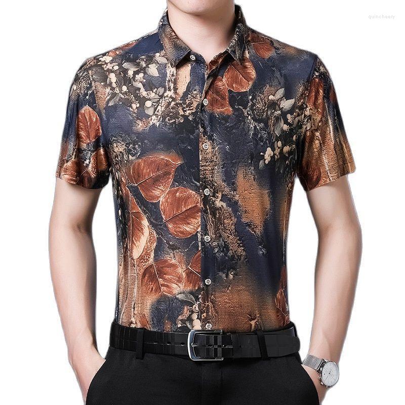 Men's Dress Shirts Men's Casual Short-sleeved Floral Shirt Summer Lapel Thin SectionMen's Quin22, 211 gray
Men's Dress Shirts Men's Casual Short-sleeved Floral Shirt Summer Lapel Thin SectionMen's Quin22, 211 gray