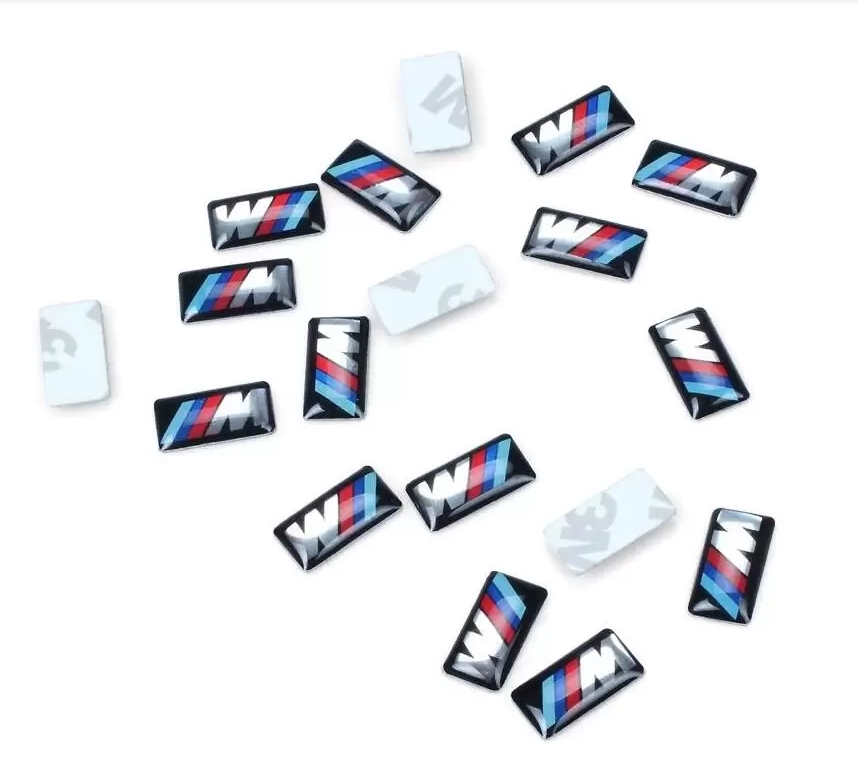 Auto Car Stickers for Bmw M M5 M6 F32 E53 E90 F10 X3 Epoxy logo Plastic Drop Sticker Car Styling