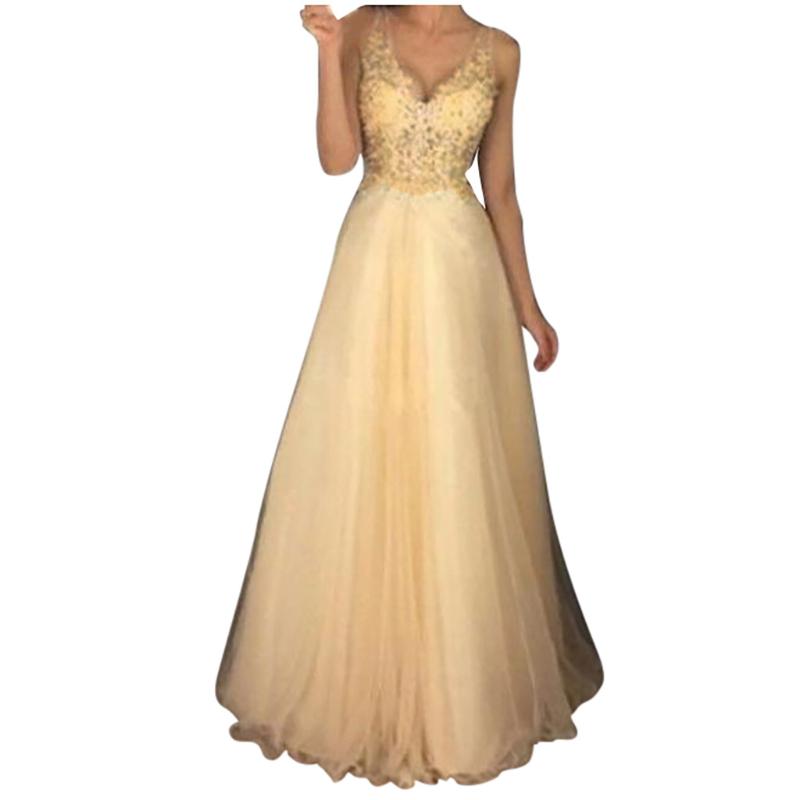 Casual Dresses Spring And Autumn Ladies Dress Fashion Wedding Sleeveless Banquet V-Neck Solid Color Long Sexy Z1205, As pic
Casual Dresses Spring And Autumn Ladies Dress Fashion Wedding Sleeveless Banquet V-Neck Solid Color Long Sexy Z1205, As pic