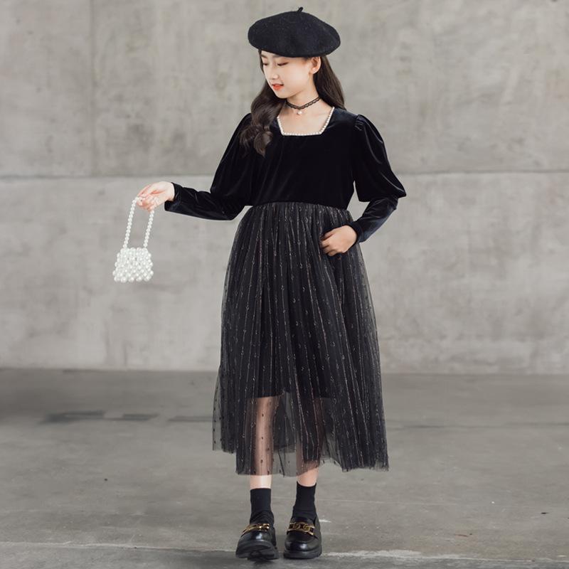 Girl's Dresses Teen Girls Mesh Patchwork Dress 2022 Autumn Children Retro Clothing Baby Kids Elegant Princess #6622Girl's, Black
Girl's Dresses Teen Girls Mesh Patchwork Dress 2022 Autumn Children Retro Clothing Baby Kids Elegant Princess #6622Girl's, Black