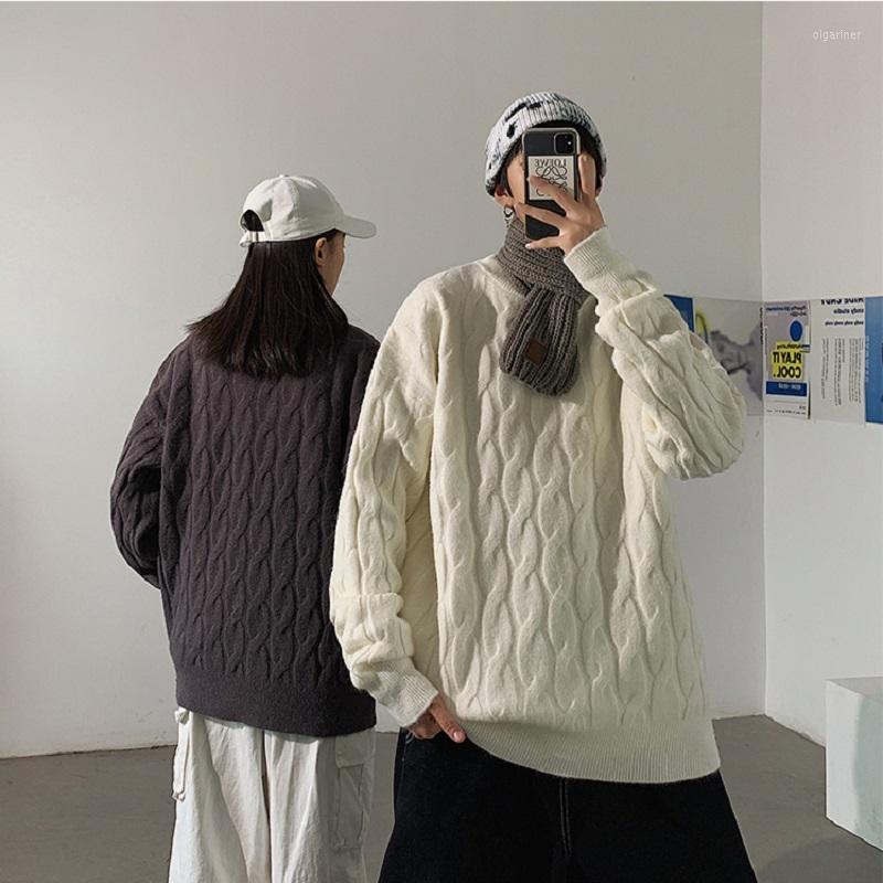Men's Sweaters Couple Style Twist Retro Pullover Sweater Autumn/winter Thick Round Neck Loose Korean Fashion Clothing Mens SweaterMen's Olga, Black
Men's Sweaters Couple Style Twist Retro Pullover Sweater Autumn/winter Thick Round Neck Loose Korean Fashion Clothing Mens SweaterMen's Olga, Black