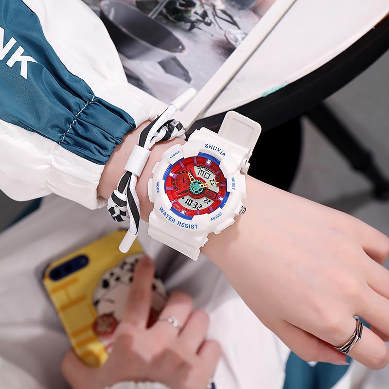 Wristwatches Sport Digital Round Watch Luminous Dial Casual Wrist Watches For Women Rubber Strap Fashionable Waterproof Men, Blue red
Wristwatches Sport Digital Round Watch Luminous Dial Casual Wrist Watches For Women Rubber Strap Fashionable Waterproof Men, Blue red