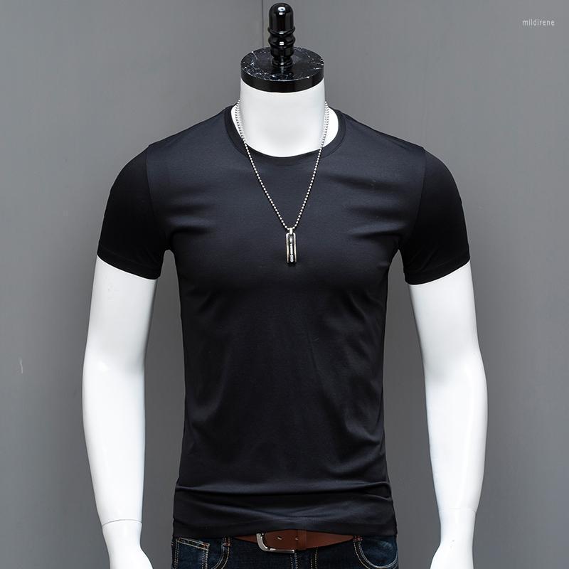 Men's T-Shirts Men Mercerized Cotton Black T Shirt O-Neck Short Sleeve Tshirt For Man Solid Color Clothing 9 Colors M-4XLMen's Mild22, Lake blue
Men's T-Shirts Men Mercerized Cotton Black T Shirt O-Neck Short Sleeve Tshirt For Man Solid Color Clothing 9 Colors M-4XLMen's Mild22, Lake blue