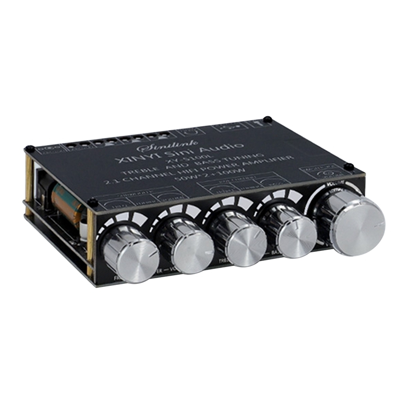 Bluetooth 5.0 2.1 Channel Power Audio Stereo Subwoofer Amplifier Board 50WX2+100W Speaker AMP XY-S100L
Bluetooth 5.0 2.1 Channel Power Audio Stereo Subwoofer Amplifier Board 50WX2+100W Speaker AMP XY-S100L