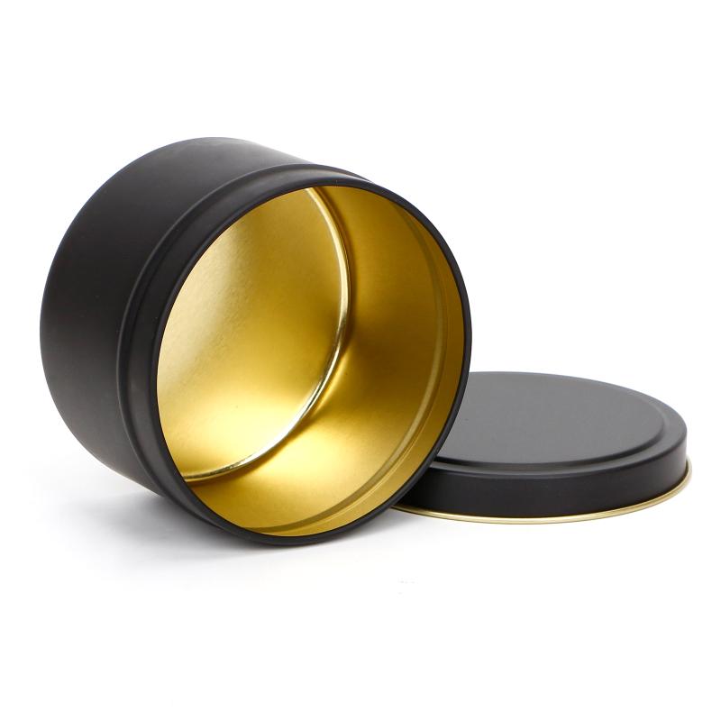 Storage Boxes Bins 4oz Luxury Round Black Candle Jars With Lid Bulk Container Tins Empty Box For DIY Salves Skin Care Beauty Sam2852972