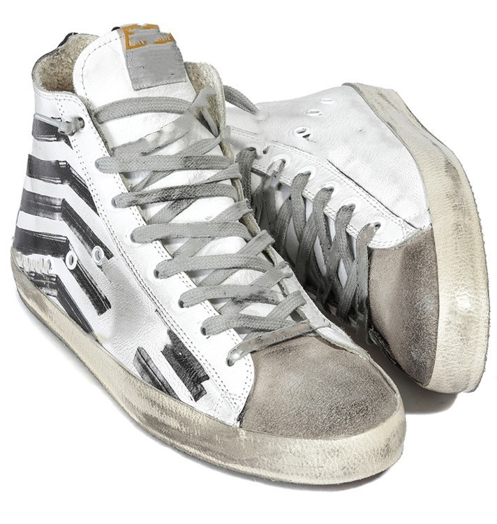 Casual shoes top version designer Italian handmade retro FRANCY SILKSCREENED LEATHER SNEAKERS white leather flag neiman marcus luxury brand, High quality laces
Casual shoes top version designer Italian handmade retro FRANCY SILKSCREENED LEATHER SNEAKERS white leather flag neiman marcus luxury brand, High quality laces