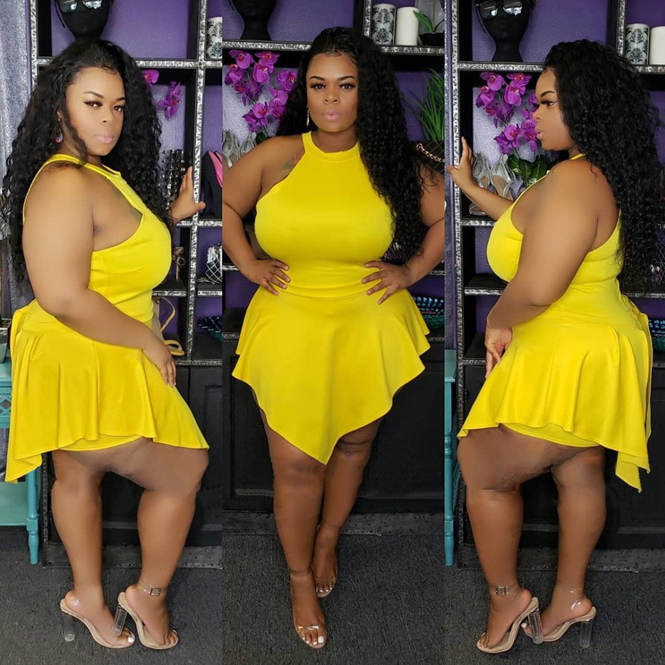 Summer Women Plus Size Jumpsuits Rompers Casual Outfit Shorts Skirts for Club Party Beach