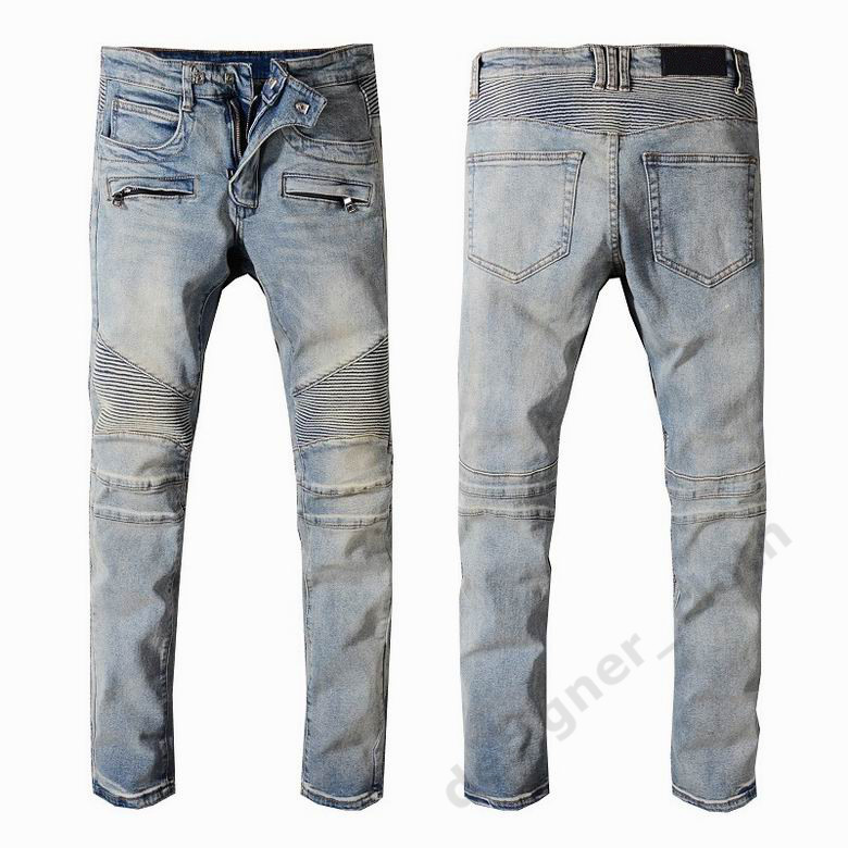 Jeans Newest Mens Designer Jean Distressed Ripped Biker Slim Fit Motorcycle Bikers Denim For Men s Fashion Mans Black Pants Free ship