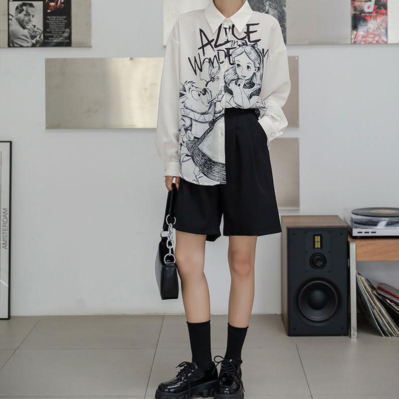 Women' Blouses & Shirts Fashion Cartoon Printing Ladies 2022 Spring Summer Casual Loose Women Long Sleeve Blusas Mujer TopsWomen, White
Women' Blouses & Shirts Fashion Cartoon Printing Ladies 2022 Spring Summer Casual Loose Women Long Sleeve Blusas Mujer TopsWomen, White