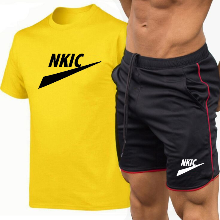 Men Jogger Tracksuit Summer Men's Sportswear Casual Sets T-shirts+Shorts Two Pieces Loose Sport Suits Brand LOGO Print Clothing S-3XL
Men Jogger Tracksuit Summer Men's Sportswear Casual Sets T-shirts+Shorts Two Pieces Loose Sport Suits Brand LOGO Print Clothing S-3XL