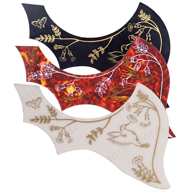 1pcs Left Handed Hummingbird Flower Decorative pattern Acoustic Guitar Pickguard Pick Guard Antiscratch Plate guitar parts access