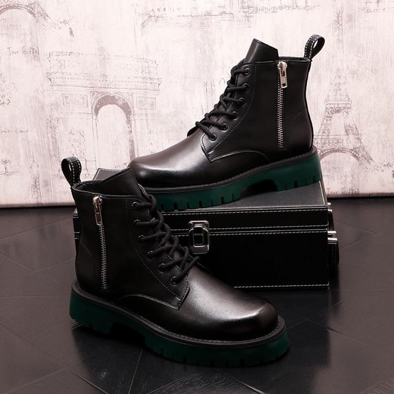 Boots Korean Style Mens Fashin Party Banquet Dress Platform Black Original Leather Shoes Spring Autumn Cowboy Boot Ankle Botas
Boots Korean Style Mens Fashin Party Banquet Dress Platform Black Original Leather Shoes Spring Autumn Cowboy Boot Ankle Botas