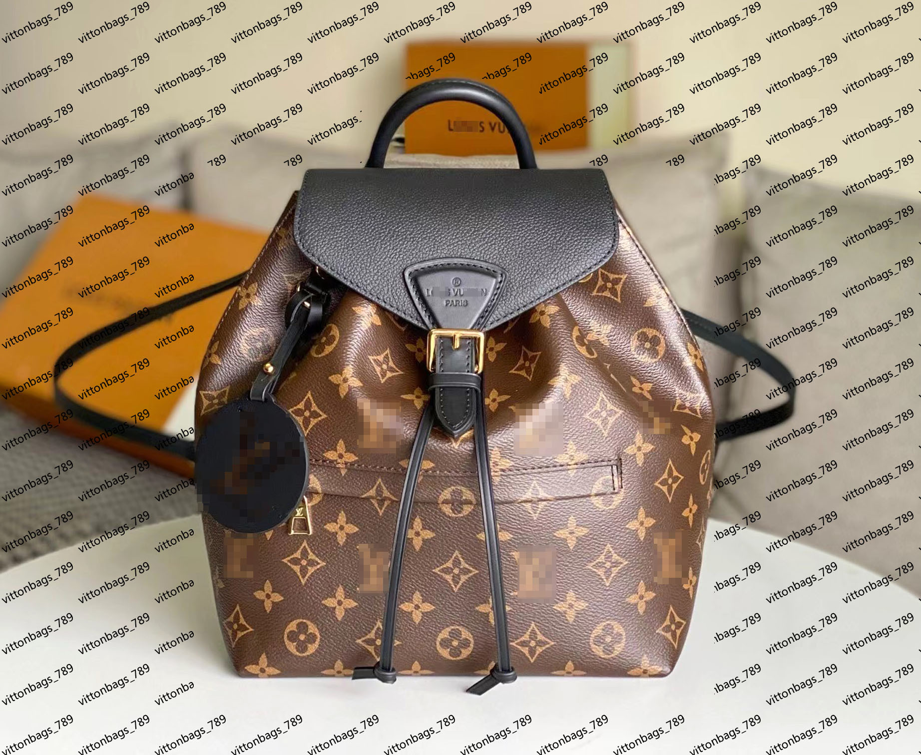 Shoulder Bags Real Cowhide Emboss Montsouris Black Backpacks Men Women Shoulder Bags Rucksacks Designer Luxury Handbags Student Schoolbag Travel Bag, Black flower 
Shoulder Bags Real Cowhide Emboss Montsouris Black Backpacks Men Women Shoulder Bags Rucksacks Designer Luxury Handbags Student Schoolbag Travel Bag, Black flower