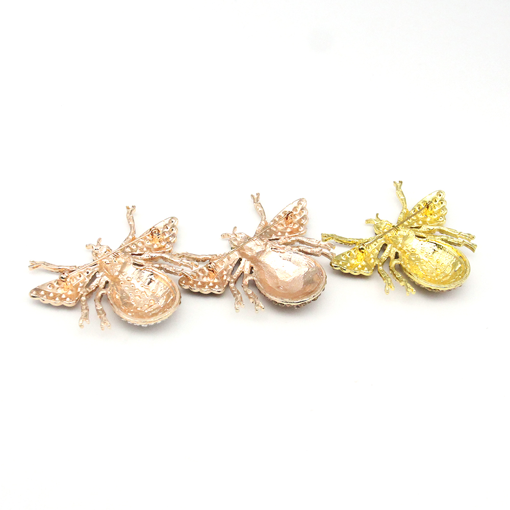 20 Pcs/Lot Custom Brooches Rhinestone Large 70MM Bumble Hornet Pin Bee Insect Brooch Pin For Women Decoration/Gift